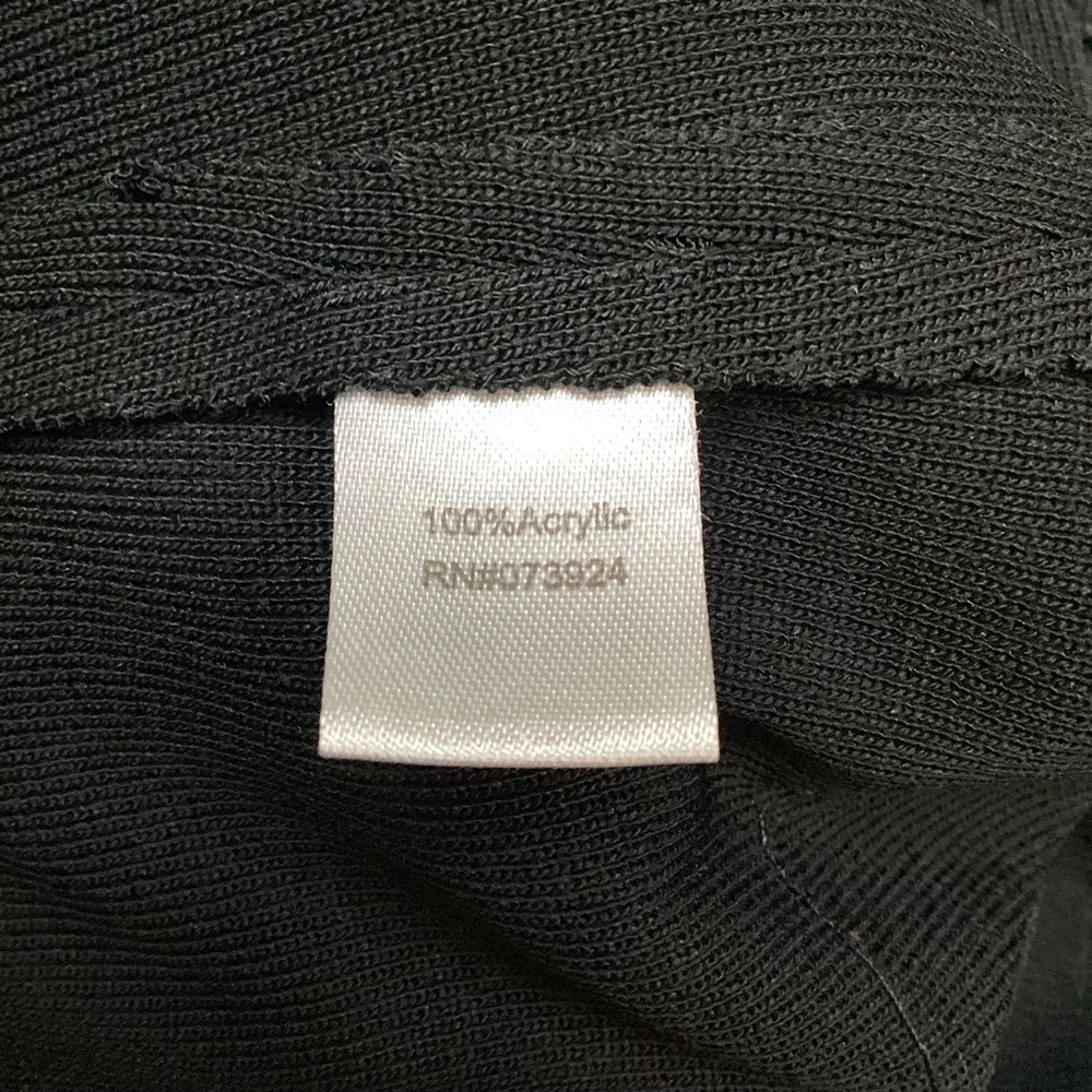 Ming Wang Knit Jacket Geometric Topstitching Black - image 8